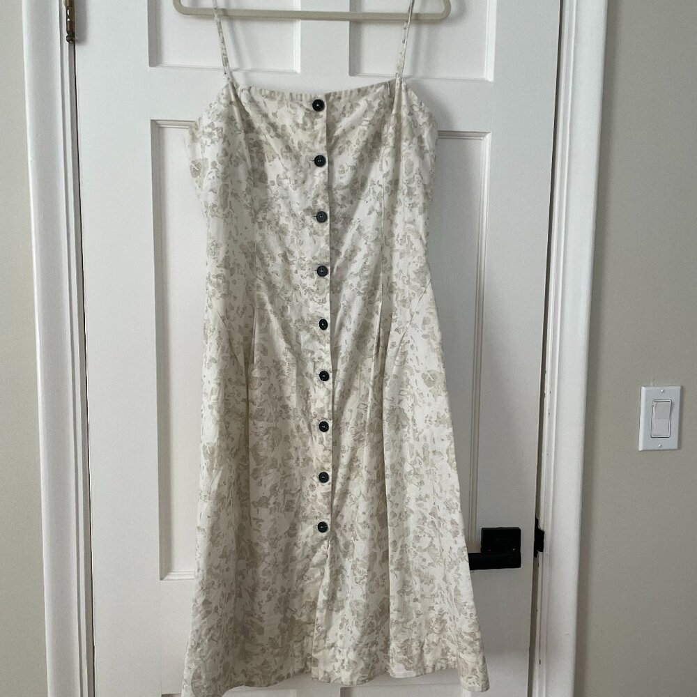 Eudon Choi Button Up Linen Dress Size 12